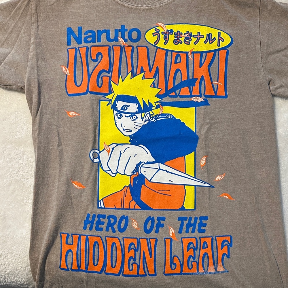 Ripple Junction Naruto Uzumaki Brown Graphic Tee
